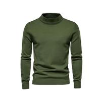 Rfmfkkg Maglione Mezzo Dolcevita da Uomo Felpa Classica Tinta Unita Maglioni Lavorati A Maglia Morbidi EN8 L(65-75KG)