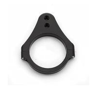 RFSHOP Ammortizzatore Sterzo 31-54mm Ammortizzatore Sterzo Staffa Supporto Morsetto Forcella Supporto per Moto Corsa Moto Strada ATV Scooter Elettrico Stabilizzatore Sterzo(Black 54mm)
