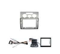 RFSHOP Auto Pannello Telaio Radio Audio Dash Kit Cornice Facia Panel Player Schermo Dvd Autoradio Fascia 10 Pollici per VW per Touran 2004 2005 2006 2007 2008(FrameA Cable Canbus)