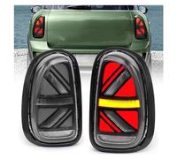 RFSHOP Fanale Posteriore Lampada Freno Gruppo Fanale Posteriore A LED 2011-2016 Per Mini Per Cooper Per Countryman R60 Running Light Sequenziale Indicatori Direzione Fendinebbia Rever(Black White)