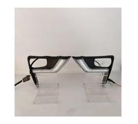 RFSHOP Laterale Dinamico Per Toyota Per Land Per Cruiser Per Prado 2018 2PCS LED DRL Luce Di Marcia Diurna Luci Diurne Fendinebbia Con Indicatori Di Direzione Luci Laterali(White and yellow)