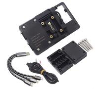 RFSHOP Navigazione Staffa Piastra Supporto Per Supporto Di Navigazione GPS Per Moto PER Suzuki PER V-Strom 650 PER V-Strom 650 XT 2012 2013 2014 2015 2016(1)