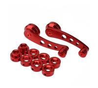 RFSHOP Regolatore Finestrino Maniglia Chiusura Manuale Universale Per Finestrini Auto Alzacristalli Elettrici Ricambio In Lega Alluminio Maniglia Chiusura Manuale Finestrini Auto Alzavetro(Rosso)