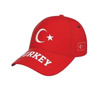 RFSHOP Turchia Türkiye Flag Turks Baseball Cap Full Print Adulto Uomini Cappello Patriottismo Sostenitore Calcio Caps, #1479, Etichettalia unica