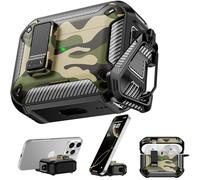 RFUNGUANGO Compatibile con AirPods Pro 3a Generazione Custodia Protettiva con Supporto per Telefono per AirPods Pro 3 Custodia Protettiva-Mimetico