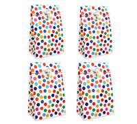 RFWIN Set di 30 sacchetti regalo in carta 13 x 24 cm, sacchetti per caramelle per feste arcobaleno, sacchetti per favore con adesivi per bambini, compleanno, San Valentino, matrimonio