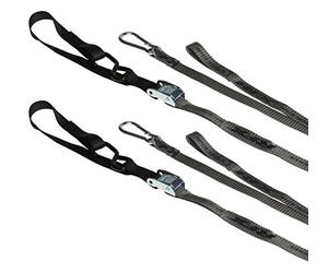 RFX FXTD 30000 55BK serie Race - Coppia di corde di ancoraggio per moto, colore: grigio