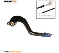 RFX Leva freno posteriore Pro ST (anodizzata dura nera/blu) - Yamaha YZ125/250, nero