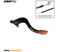 Pedale freno RFX Pro standard hard anodized nero / arancione KTM / Husqvarna fino 2016