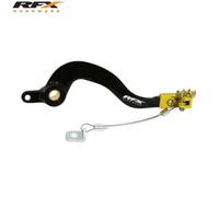 RFX Leva freno posteriore Pro ST (Anodizzato Duro Nero/Giallo) - Suzuki RMZ250/450, nero