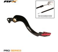 RFX Leva freno posteriore Pro ST (anodizzato duro nero/rosso) - Honda CRF250 /450, nero