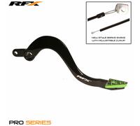 RFX Leva freno posteriore Pro ST (Nero/Verde) - Kawasaki KX125, nero