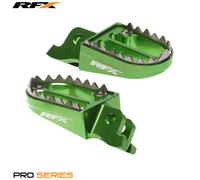 RFX Poggiapiedi Pro Series 2 (verde) - Kawasaki KXF250/450