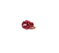 RFX Tappo di scarico magnetico Pro (rosso) [M8 x 35mm x 1.25] - Honda CRF250