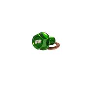 RFX Tappo di scarico magnetico Pro (verde) [M8 x 16mm x 1.5] - Kawasaki KXF250/450