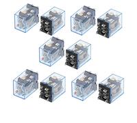 Rfxcom Relè 10Pcs 10A 8PIN DPDT Argento 2NO 2NC Automatico 220V AC 2200W