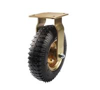 RFXOGTYFZ 1 Pezzo di Ruota pneumatica da 8 Pollici placcata in Oro in Gomma for Carrello portabagagli for Hotel, Aviazione Universale(8-inch-A-Fixed)
