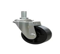 RFXOGTYFZ 4 Pezzi/Ruote Pixing da 2 Pollici, Ruote girevoli in PP Nere, Punte for espositori for frigoriferi(Black-Screw)