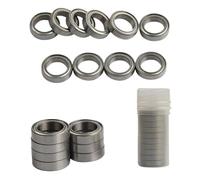 RFXOGTYFZ Cuscinetto a Sfere schermato in Metallo in Acciaio 6700ZZ in Miniatura, Cuscinetto a rulli a Parete Sottile, 10 Pezzi/Lotto, 10x15x4 mm