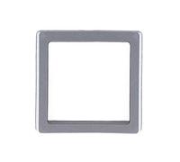 RFYNREW 10 Pz/set 3D Vetrina Galleggiante Stand Trasparente Supporto Quadrato Pendente Della Collana Del Braccialetto Anello Moneta Scatola di Immagazzinaggio Dei Monili-Francia, Grigio 11x11x2 cm