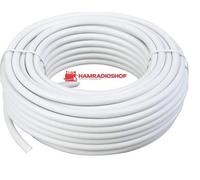 RG-58 CU guaina bianca bobina 100 metri- Cavo coassiale 50 ohm