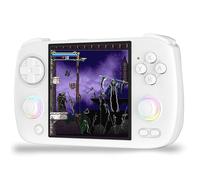 RG Cubexx Console Di Gioco Portatile Retrò 3.95'' Schermo IPS 720*720 Con La Scheda TF Supporta La Batteria 3800mAh, Supporta La TV E Le Console Di Giochi Di Sistema HDMI Linux-White||32G 128G