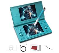 RG DS Console portatile gaming con stilo capacitivo Console Retro Game Android14, Videogiochi pieghevole a doppio schermo da 4 pollici,Wi-Fi2,4+5 GHz e Bluetooth 4.2,batteria da 4000mAh (Blu Turchese)