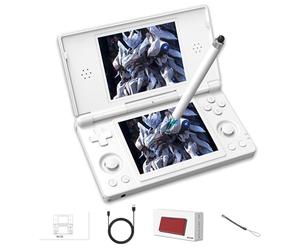 RG DS Console portatile gaming con stilo capacitivo Console Retro Game Android14, Videogiochi pieghevole a doppio schermo da 4 pollici,Wi-Fi2,4+5 GHz e Bluetooth 4.2,batteria da 4000mAh (Bianco)