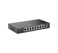 9-Port Gigabit Smart POE Switch 9 Gigabit RJ45 Ports including 8 PoE/POE Ports 120W PoE power budget Desktop Steel Case