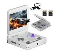 RG34XX SP Console di gioco portatile retrò Doppia slot per carte 64+128G con 8422 Giochi & Lettori Video/Musica,Linux Schermo IPS da 3,4" Console di gioco retrò,2.4/5G WIFI&BT,17 emulatori (Grigio)