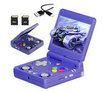 RG34XX SP Console di gioco portatile retrò Doppia slot per carte 64+256G con 11471 Giochi & Lettori Video/Musica,Linux Schermo IPS da 3,4" Console di gioco retrò,2.4/5G WIFI&BT,17 emulatori (Indaco)