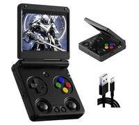 RG34XXSP Console di gioco portatile retrò 5490+ Giochi 17 Emulatori,Giochi Portati,Linux Schermo OCA IPS da 3,4" RG34XX SP Console di gioco retrò con 2,4/5G WIFI & BT,Lettori Video/Musicali (Nero)