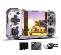 RG35XX H - Console di gioco portatile Linux retrò, 35xx H, con scheda 64G 5570 pre-caricata, schermo IPS RG35XXH da 3,5", supporta 5G WiFi Bluetooth HDMI e uscita TV (RG35XXH-Viola-NUOVO)