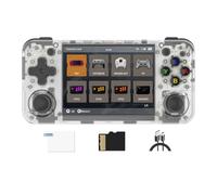 RG35XX H Console di gioco portatile retrò con schermo IPS da 3,5 pollici Linux OS 64G TF Card con 5500 giochi classici batteria integrata da 3300 mAh compatibile con WiFi 5G e Bluetooth 4.2 (bianco