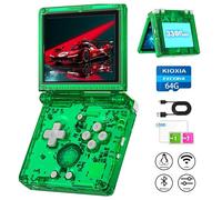 RG35XXSP Console di gioco portatile portatile retrò RG35XX SP Flip Console di gioco Sistema Linux Schermo IPS 64G Precaricato 5532 Giochi RG 35XXSP Supporto HDMI TV Output 5G WiFi Bluetooth 4.2 Verde