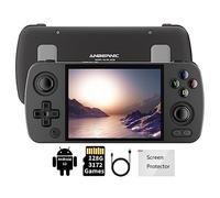 RG405M - Console da gioco retrò portatile, custodia in lega di alluminio da 4 pollici, display touch IPS 640 x 480, risoluzione compatibile con Google Play Store, scheda TF integrata 128