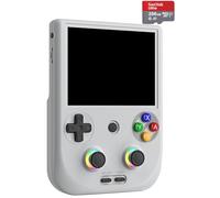 RG406V Android 13 Retro Game Console, 128GB Internal Storage + SD Card, 9000+ Titles, Powerful Performance, 4" IPS Touchscreen, Hall Effect Joysticks, Wi-Fi, Bluetooth (Grey, 256GB)