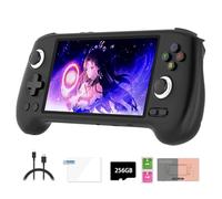 RG556 Console di gioco portatile retrò 256G con 8000 giochi, Android 13 Unisoc T820 Schermo AMOLED da 5,4 pollici Supporto WiFi Videogiochi Lettore per adulti e bambini (4+128G)+256G)