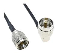 RG58 PL259 SO239 Maschio Femmina Spina Jack Crimpare Destro Connettore Coassiale Cavo di prolunga antenna RF coassiale 50ohm 5M(TYPE B,100CM)
