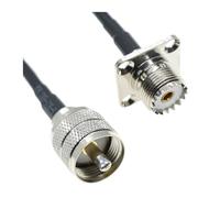 RG58 PL259 SO239 Maschio Femmina Spina Jack Crimpare Destro Connettore Coassiale Cavo di prolunga antenna RF coassiale 50ohm 5M(TYPE E,10M)