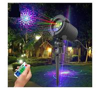 RGB 32 modelli Proiettore natalizio Luce esterna Giardino remoto Impermeabile IP65 Vacanze Natale Illuminazione doccia esterna