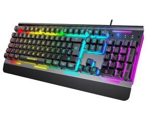 RGB con Fili Tastiera per i Giochi, Nero - EKB01002BK03