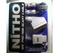 RGB GOLD SCART + SEPARATE RCA AUDIO + 1,8 meters 2 WII cavo con retina laminato