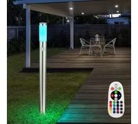 RGB LED Acciaio Esterno Supporto Lampada Dimmerabile Entrata Sensore Remoto IP44 [EEK: F]