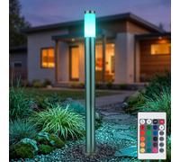 RGB LED Acciaio Supporto Lampada Telecomando Terrazza Esterno Faretto Regolatore