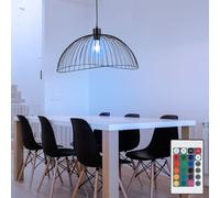 RGB LED Appesa Soffitto Luce Telecomando Retrò Gabbia Corridoio Pendolo Lampada