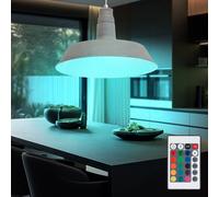 ETC Shop Lampada pendolo RGB LED Coprire Dimmerabile Salotto Camera Remoto