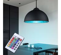 RGB LED Coprire Appesa Lampada Dimmerabile Telecomando a Sospensione Oro Nero [EEK: F]