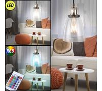 RGB LED Coprire Appesa Vetro Faretto Ospiti Camera Telecomando Cambio Lampade