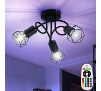 RGB LED Coprire Faretto Cambio Colore Ess Camera Telecomando Gabbia Lampada